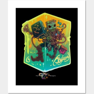 Gelatinous Cube D&D Monster Graffiti Posters and Art